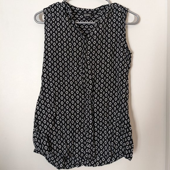vintage short sleeved print top - Picture 1 of 2